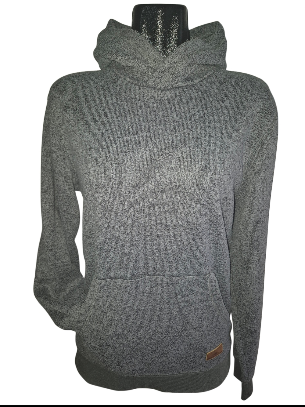 Quiksilver Keller Men's Gray Heathered Knit Pullover Hoodie Size M
